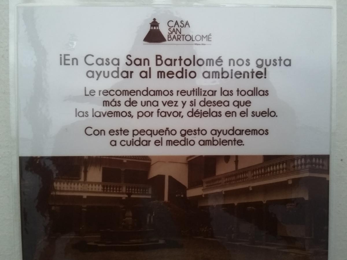 Casa San Bartolome Hotel San Bartolome Milpas Altas Exterior foto